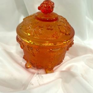 Vintage Jeanette  Ambrina  candy dish